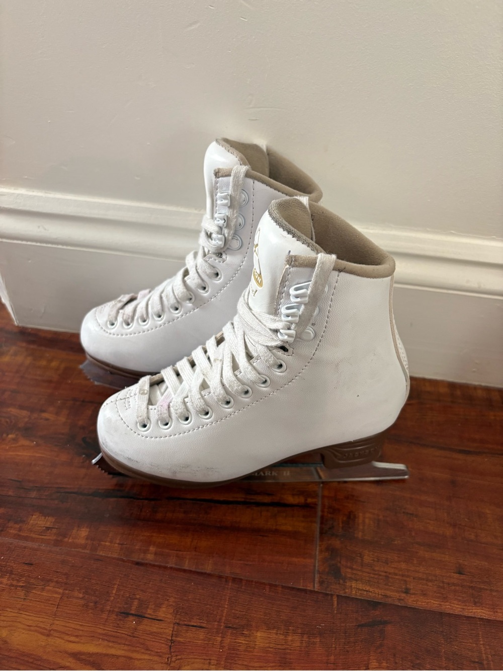 Girls Jacksons White Figure Ice Skates - Excel series size 12C